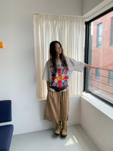 SUEDE PUNCHING SKIRT (3C)