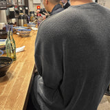 LMN ハイドオーバーサイズフィットピグメントニットロングスリーブ Tシャツ (3 colors)