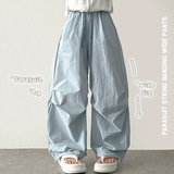 Tive Parasuit Shirring Rustle String Wide Pants