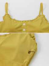 Monoring Frill Button Monokini (2color)