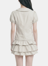 Mave Puff Sleeve Skirt Set