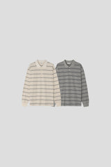 Thai stripe collar tee