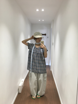 Fiore check muffler (2color) 