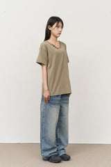 Oct Washed Henley Top