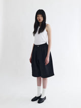 26SS PT5 Cropped Pleated Trousers