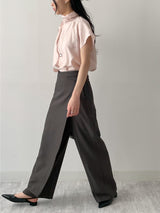 Ab Tie Short Sleeve Blouse
