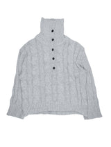  HIGHNECK BUTTON KNIT