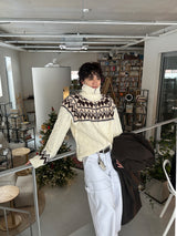 No.1024 dia wool20 ニットジップアップ (3色)