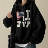 ラブアメリカンフラッグフード [フリース]