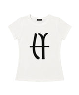 LYEX2 Graphic logo tee - ivory