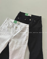 Basic Low-Rise Bootcut Pants