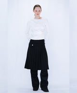 PLEATED MIDI SKIRT