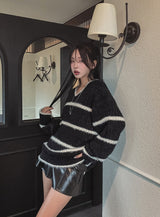 Report V-neck ST Warmer Knit