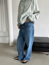 regular fit denim pants