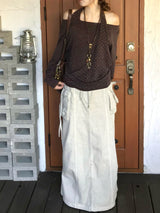 Lodi ドットオフショルダーニット