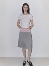 バックローズプリントベビーフィットTシャツ