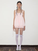 rirri SS New Arrival: 100% Cotton Jacquard Princess-Line Dress & Elastic-Waist Bloomer Shorts Set