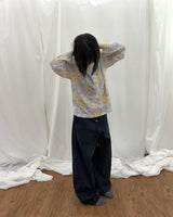 Flower Button Long Sleeve (2colors)