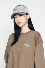 25SS CHECK RIPSTOP STRING BALL CAP LIGHT GRAY