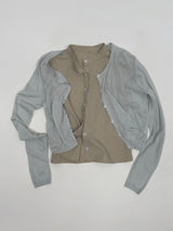 Will You See-through Round Neck Cardigan