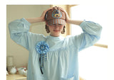 【即日発送】UnsocialNigh original niche design illustration print star Taichi Dog cap female versatile 