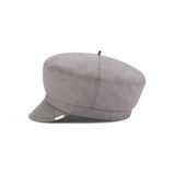Metal Tip Wool Matroos Cap / Warmtaupe
