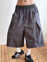 General Cotton Pintuck Balloon Bermuda Shorts 4color
