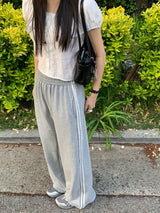 [MADE] Kanti Lace Track Wide Pants
