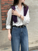 #Basic Rayon Loose Fit Shirt (4color)