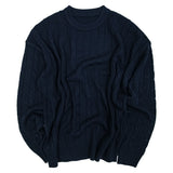 Usual Round Cable Knit - 5COLOR