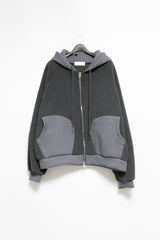 waffle pocket dumble hood jumper(2colors)