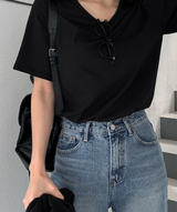 [Lè made/10,000 Sold] レ メイド スタンド ユーネック ショートスリーブ ティーシャツ/ 4カラー