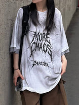 chaos layered short sleeve t-shirt