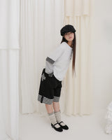 DOT STRIPE HENLEY NECK LONG SLEEVE 