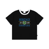 CASUAL HERITAGE クールコットンクロップリンガー半袖  (SRCSTD-0266)