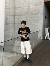 スウィート セミクロップ ショートスリーブ Tシャツ 6C