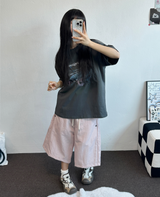 MY GALAXY☪🌌✨AURORA PRINTING T SHIRT 🎀🩶2COLOR
