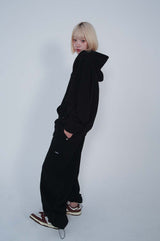 2WAYストリングパンツ_BLACK ( FLEECE.ver)