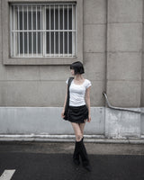26SS★ [mnem] ME Scoop Neck Baby Tee