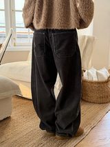 Hairy crop round knit cardigan(3color)