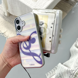 (Copy of) [MADE] [Glossy Glass Silver Bumper Case] Stripe Melody