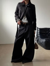 High neck short coat(2color)