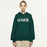 Rowdy Signature Logo Hoodie_Forest Green