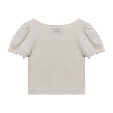 Lace Puff T-shirt (Grey)