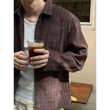 [F/W] コーデュロイスウェードクロップシャツ(2color)