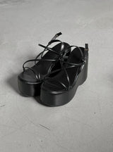 1206 Strap Platform Sole Sandals (10cm)
