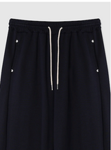 Angel Wing Star Pocket Embroidery Wide Banding Pants