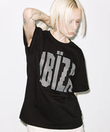 IBIZA ラインストーンTシャツ (ブラック) F26QB401