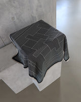 patterned silk petit scarf