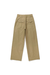 Wide pintuck pants_beige